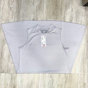 Uniqulo Mock Neck Sleeveless Flare Dress